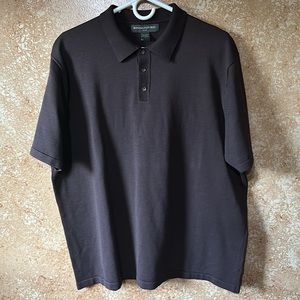 Banana Republic brown silk blend shirt XL